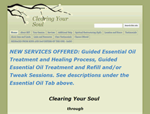 Tablet Screenshot of clearingyoursoul.com